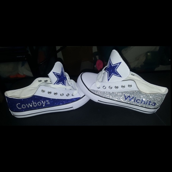 dallas cowboys glitter shoes